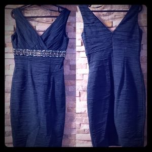 ELIZA J Emerald Green Party Dress w Emebellish